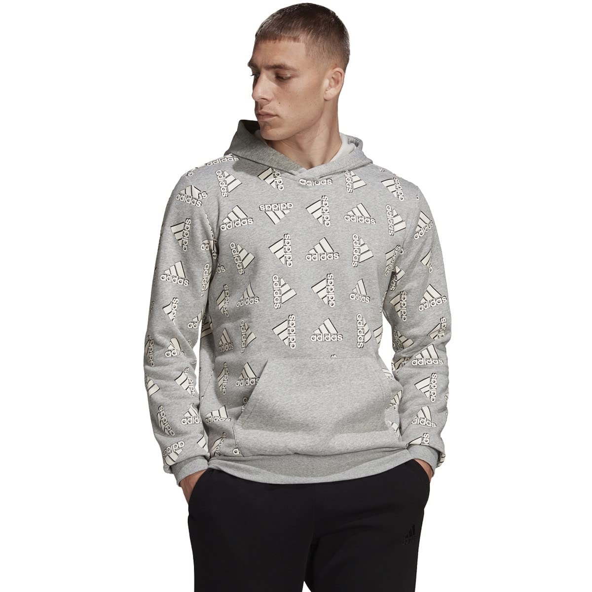 Худі Adidas чоловіче сіре H57075