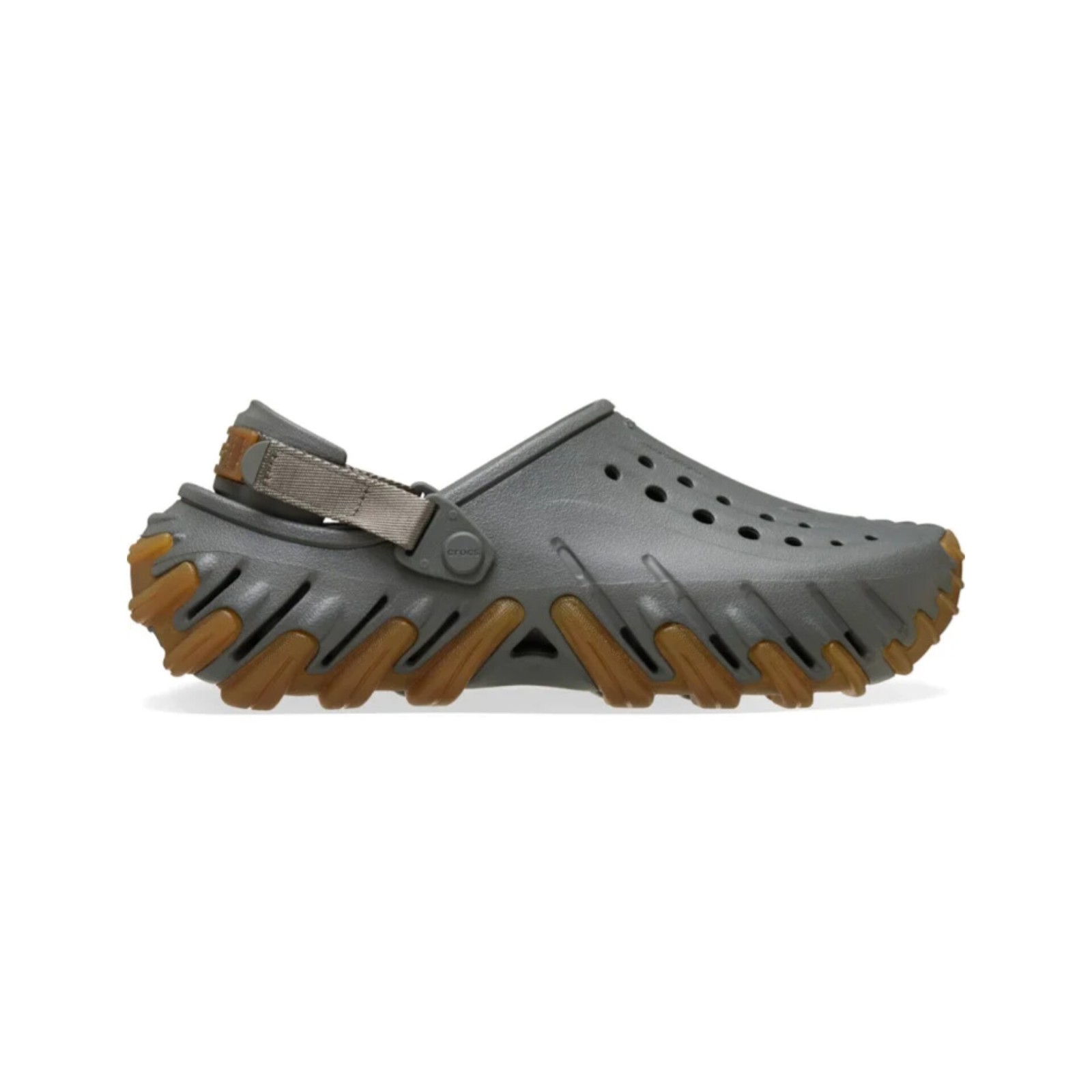 Крокси Crocs Echo Gum RO Clog чоловічі сірі з коричневим 211675-0DA