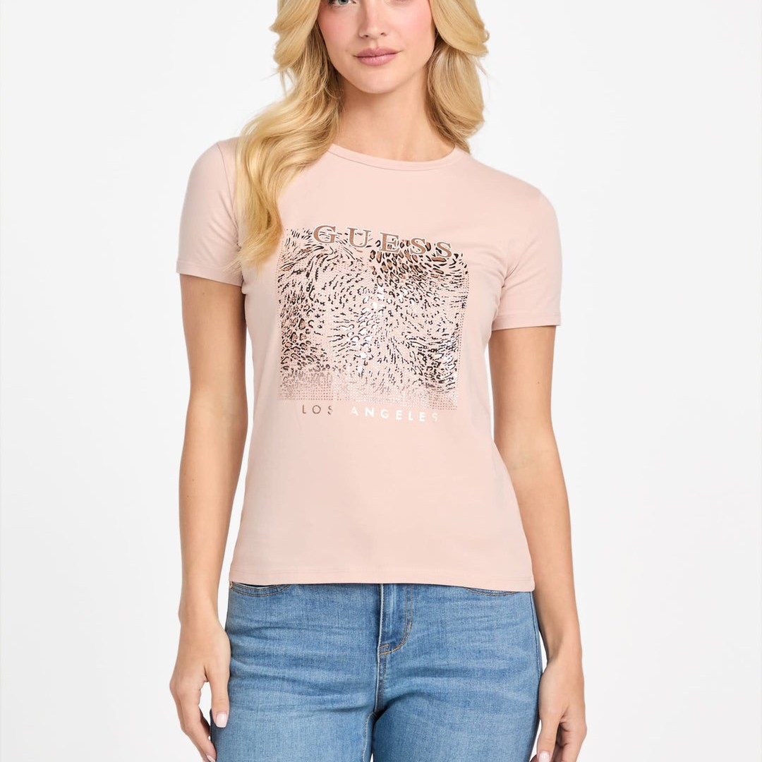 Футболка  Guess жіноча бежева QBVI66KAKB0